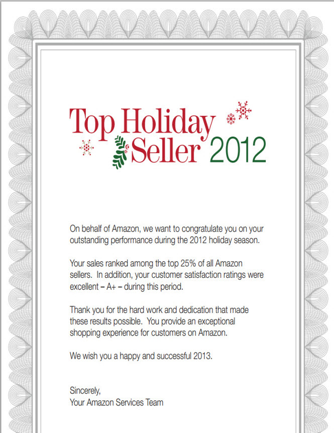 Amazon Top Seller 2012